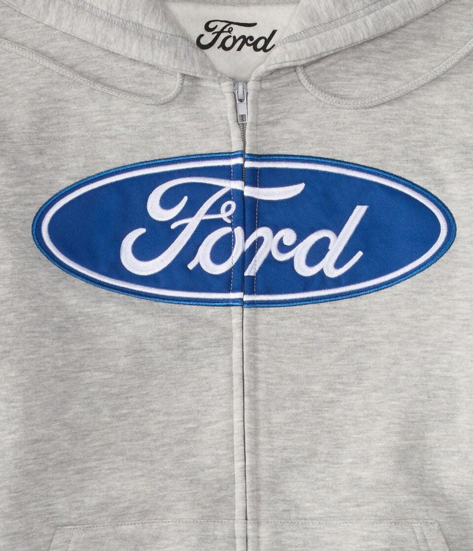 Aéropostale Ford Mustang Boss 302 Full-Zip Hoodie Light Heather Grey