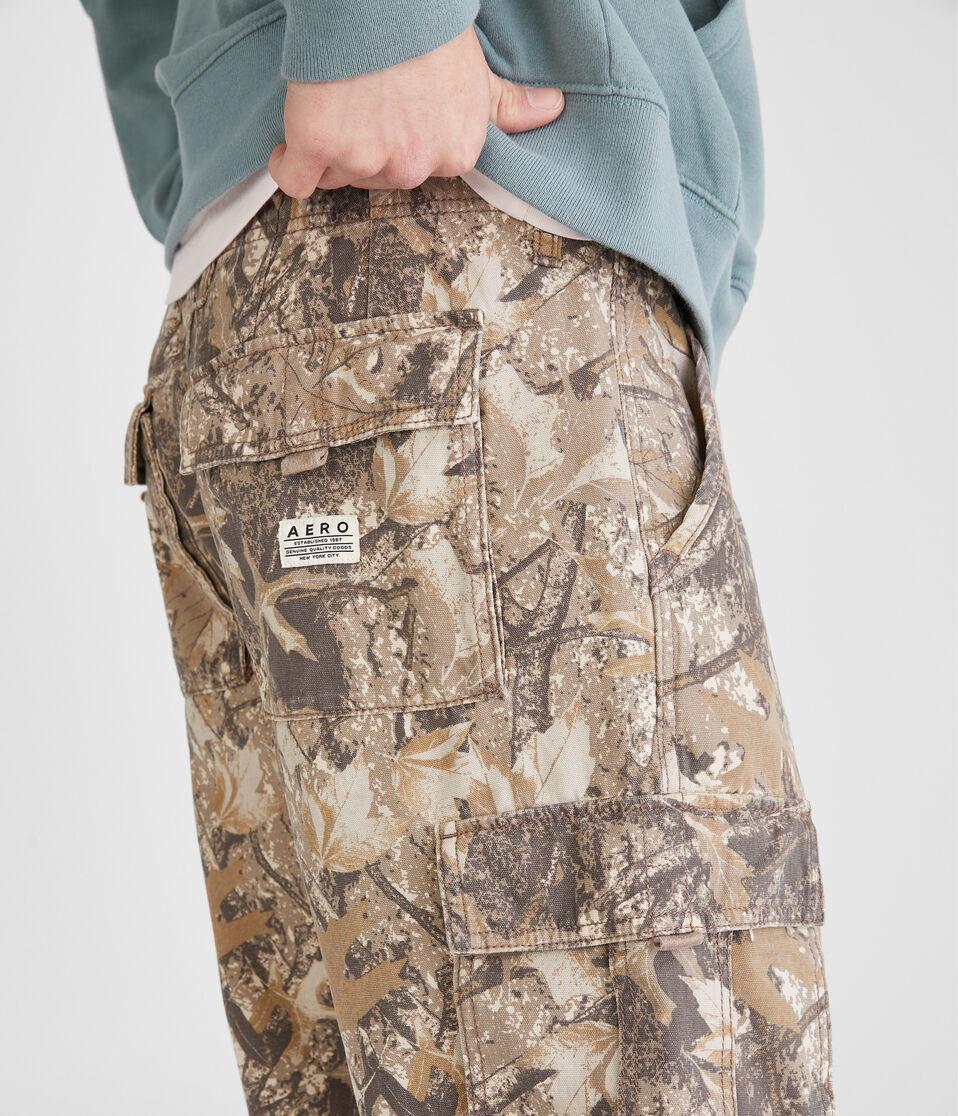 Aéropostale Forest Camo Baggy Cargo Pants Light Brown