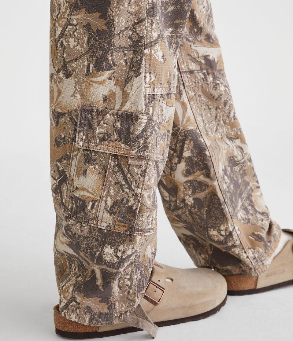Aéropostale Forest Camo Baggy Cargo Pants Light Brown