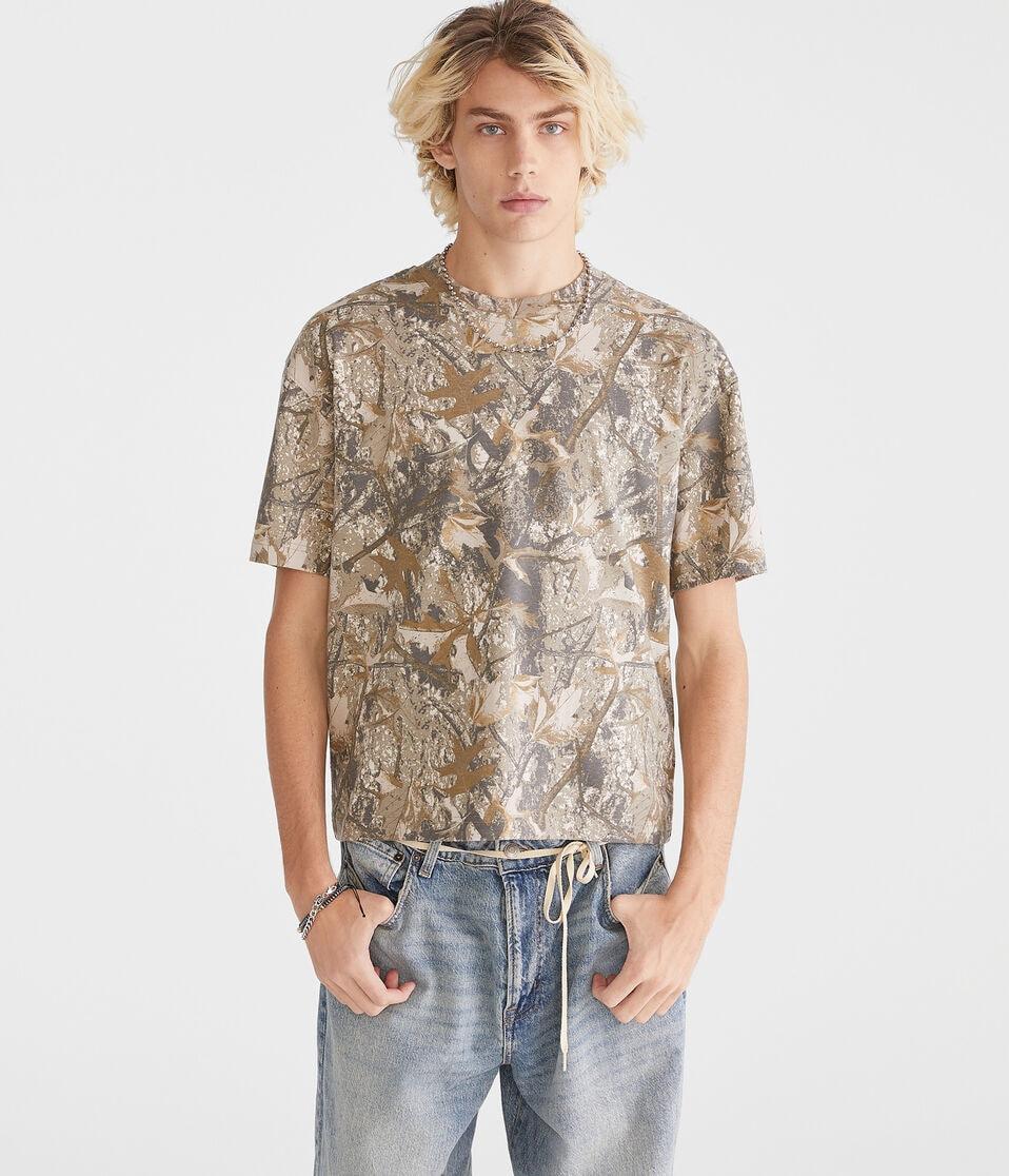 aéropostale Forest Camo Boxy Fit Graphic Tee garland
