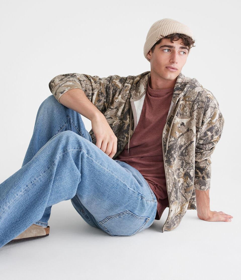 Aéropostale Forest Camo Boxy Full-Zip Hoodie Garland