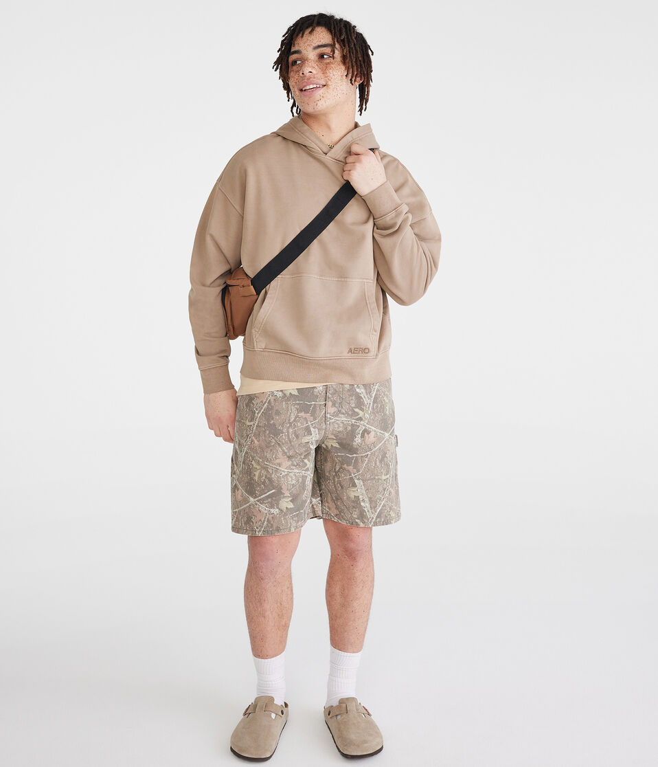Aéropostale Forest Camo Carpenter Shorts 8" Camo Brown