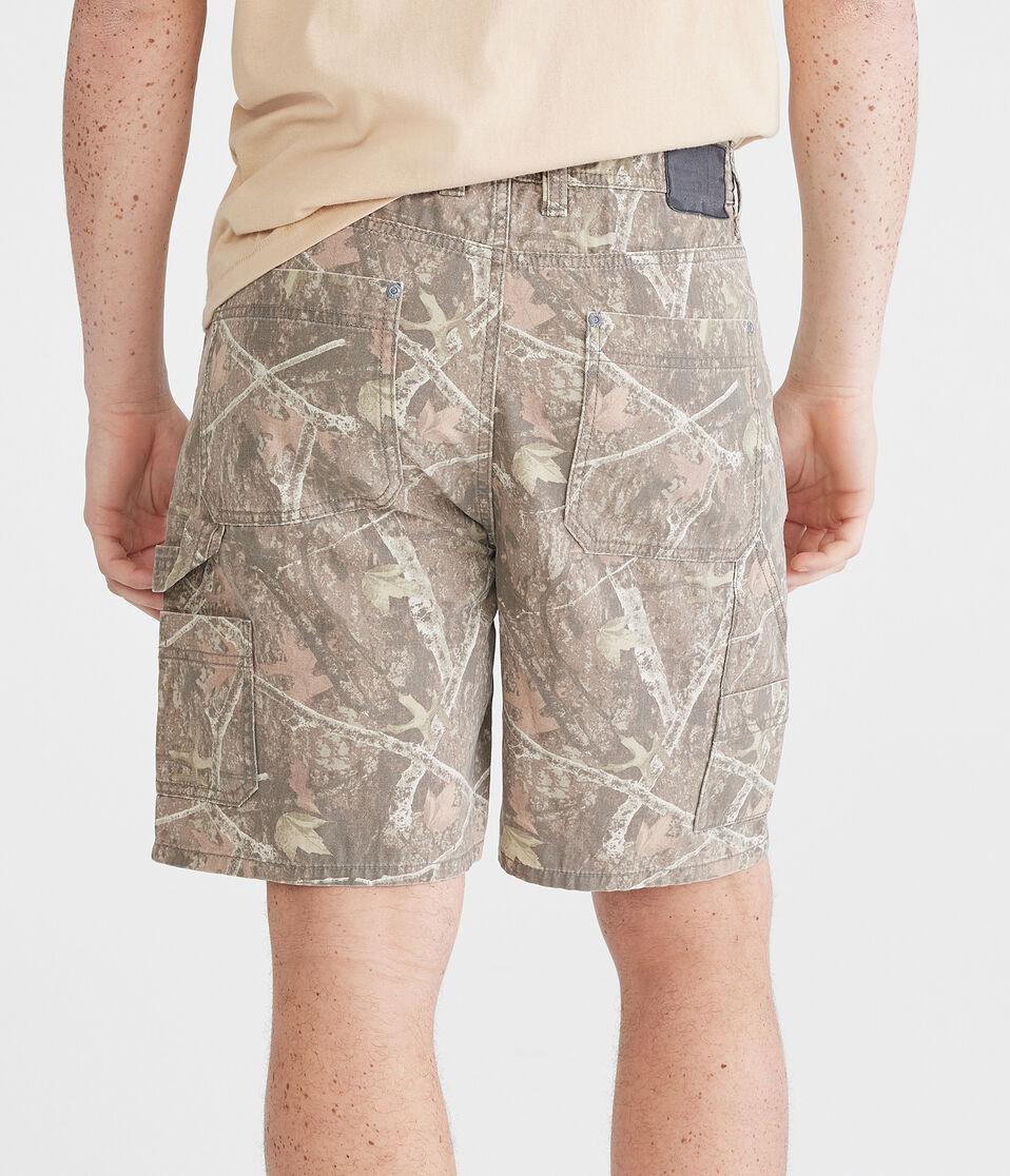 Aéropostale Forest Camo Carpenter Shorts 8" Camo Brown
