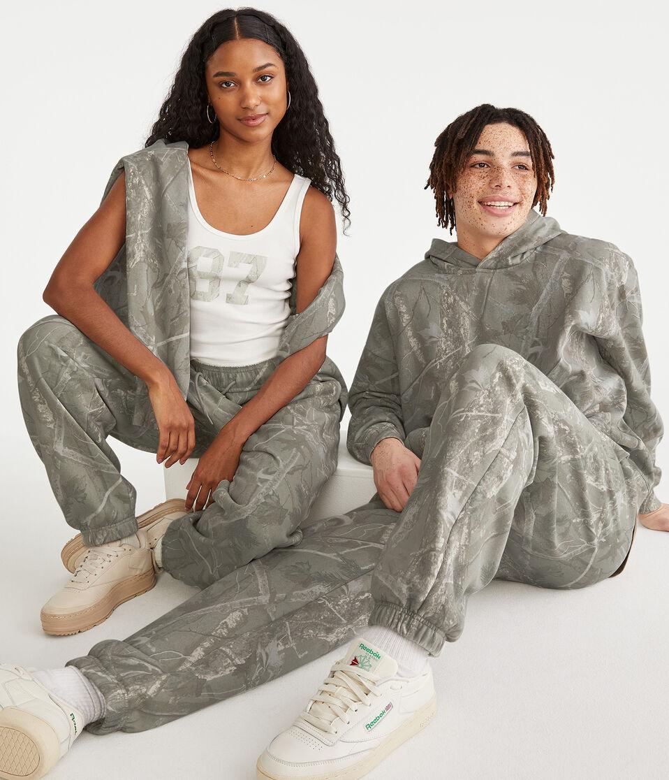 Aéropostale Forest Camo Essentials Jogger Sweatpants Cream