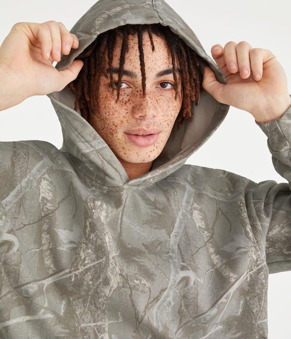 Aéropostale Forest Camo Essentials Pullover Hoodie Cream