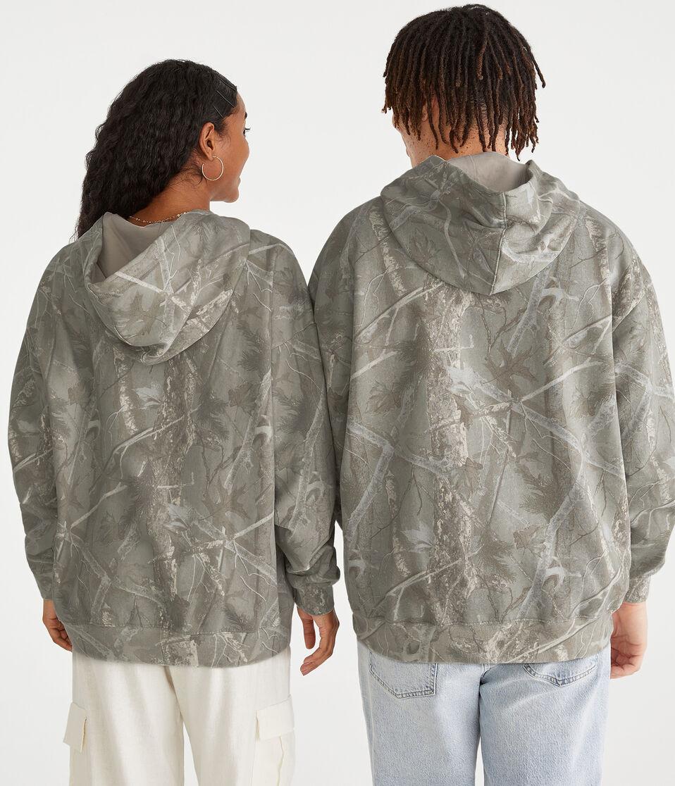 Aéropostale Forest Camo Essentials Pullover Hoodie Cream