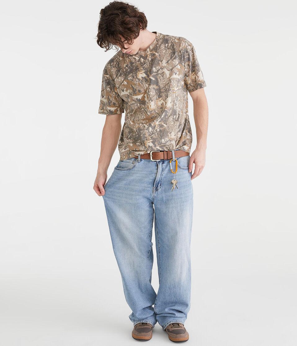 Aéropostale Forest Camo Relaxed Fit Crew Tee Garland
