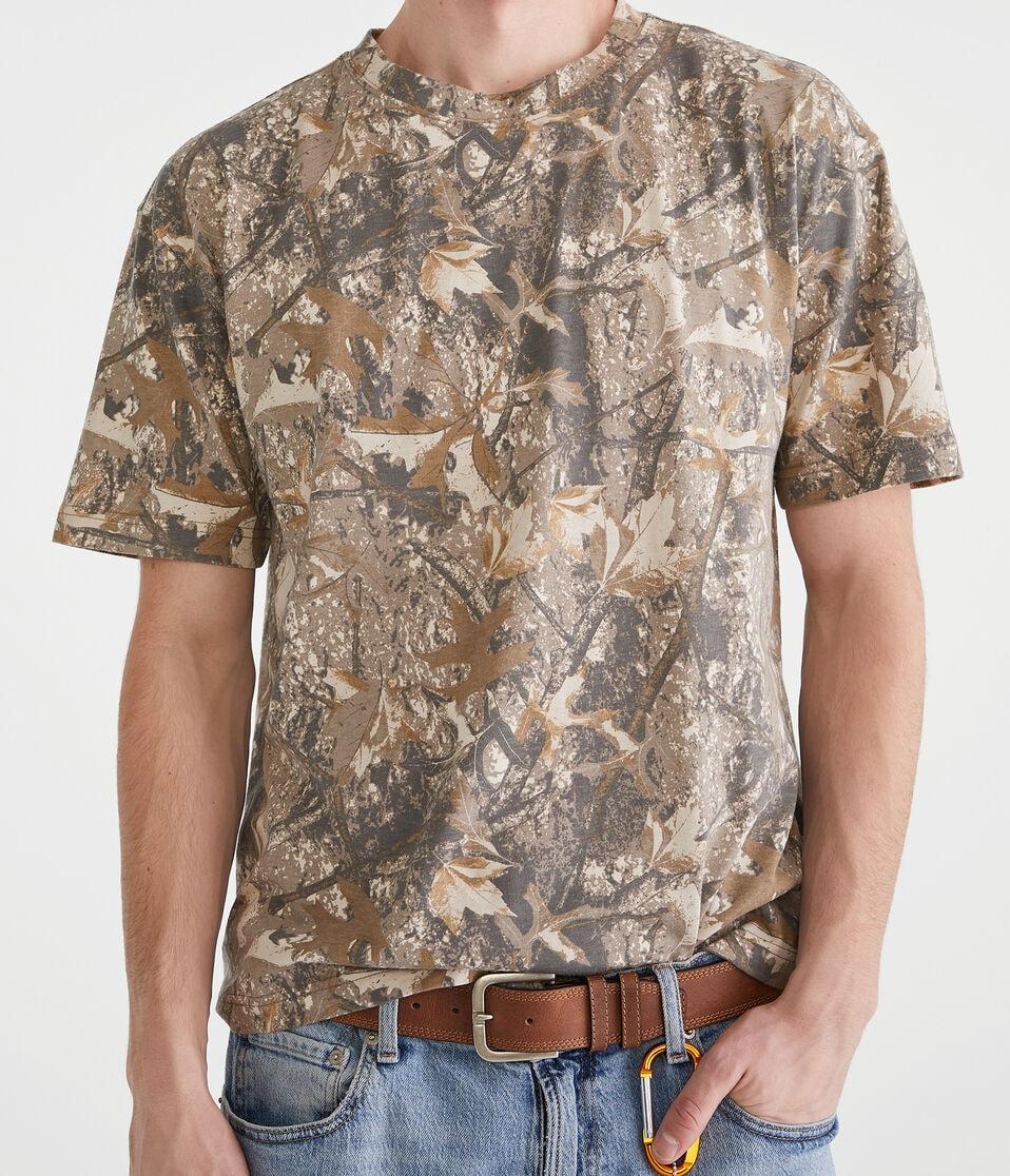 Aéropostale Forest Camo Relaxed Fit Crew Tee Garland
