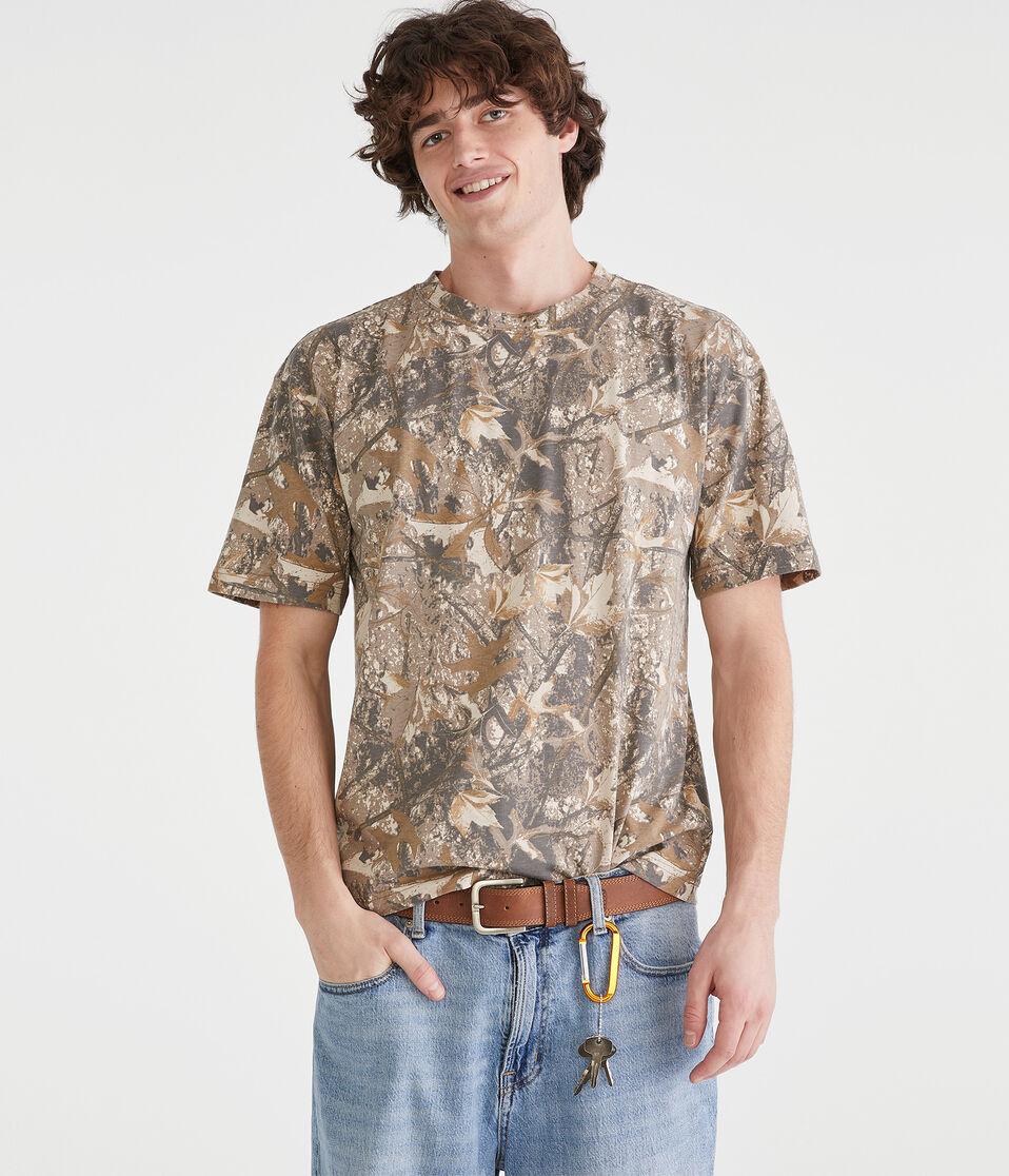 aéropostale Forest Camo Relaxed Fit Crew Tee garland