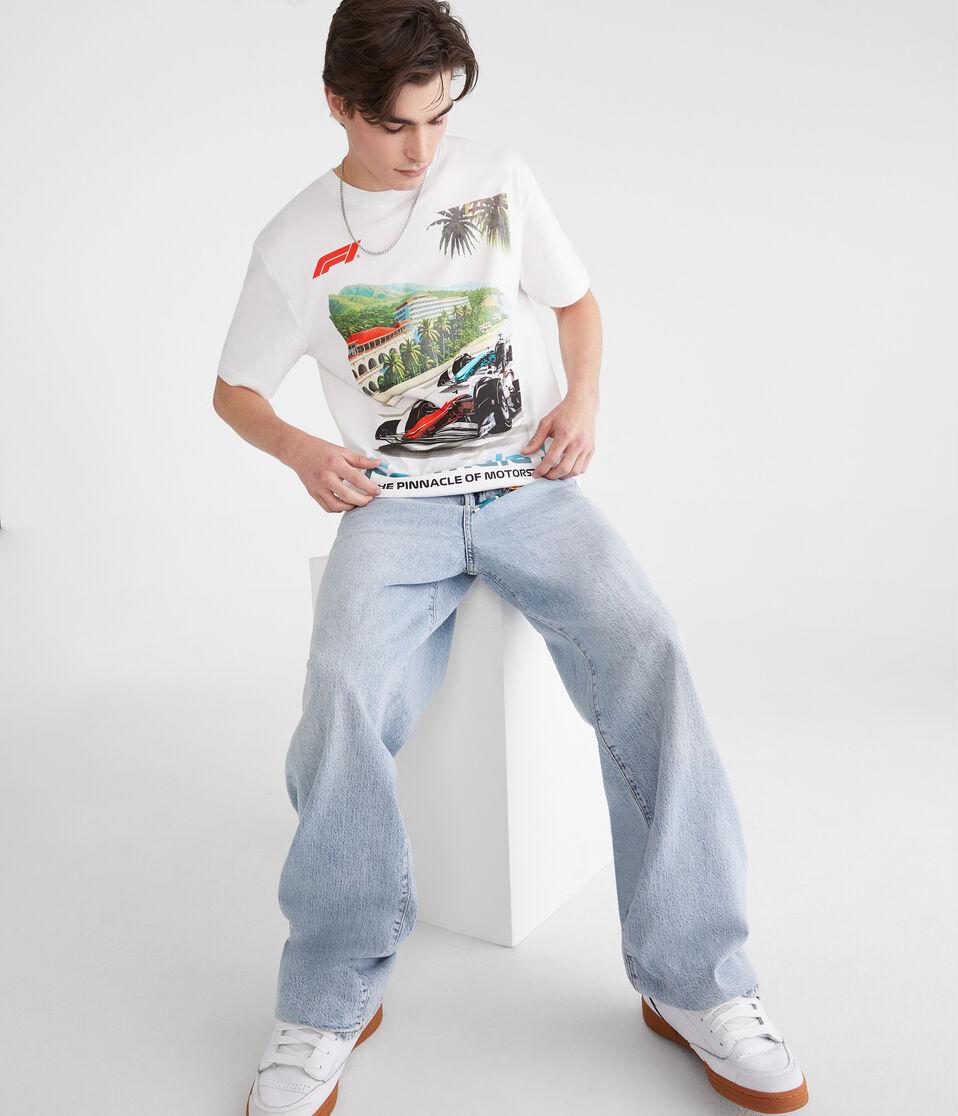 Aéropostale Formula 1® Grand Prix Relaxed Graphic Tee Bleach
