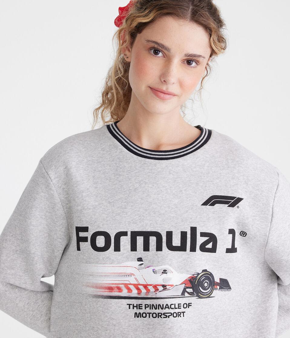 Aéropostale Formula 1® Pinnacle Of Motorsport Crew Sweatshirt Grey