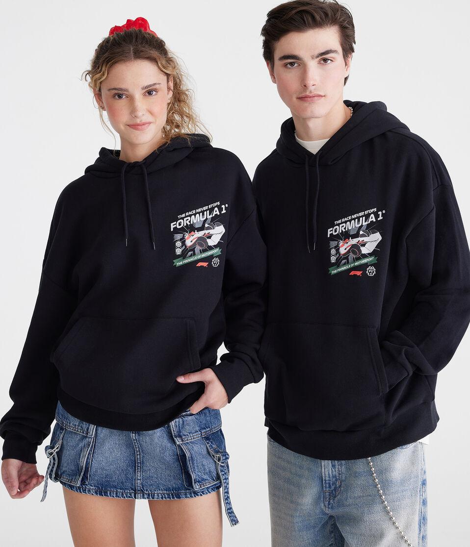 Aéropostale Formula 1® Race Never Stops Pullover Hoodie Black
