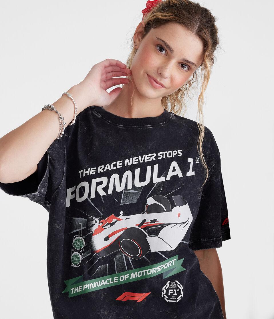 Aéropostale Formula 1® Race Never Stops Relaxed Graphic Tee Grey