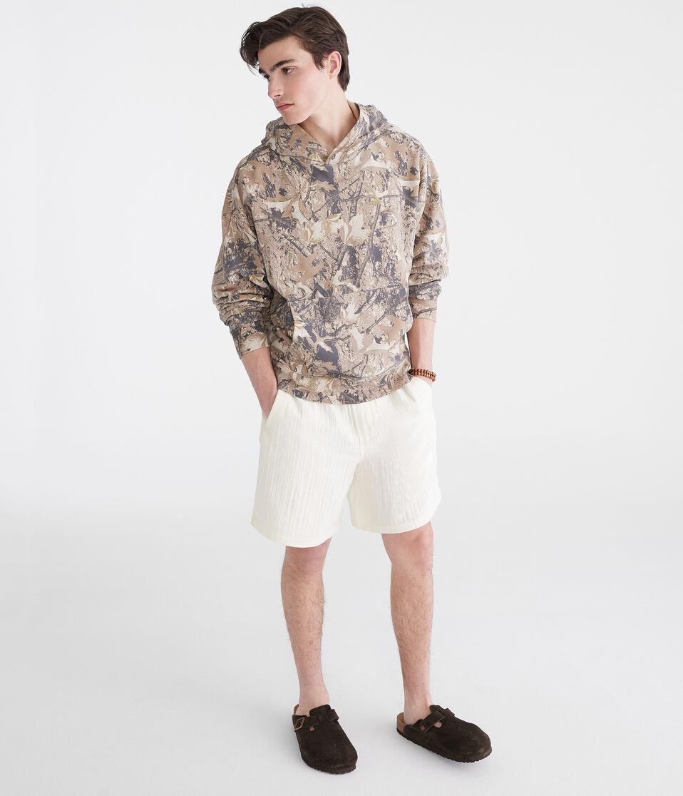 Aéropostale Gauze All Day Jogger Shorts 7" Stark White