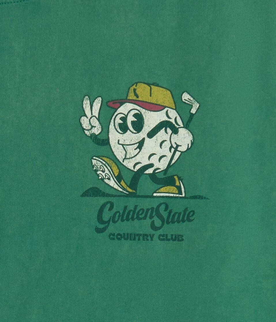 Aéropostale Golden State Country Club Graphic Tee Green