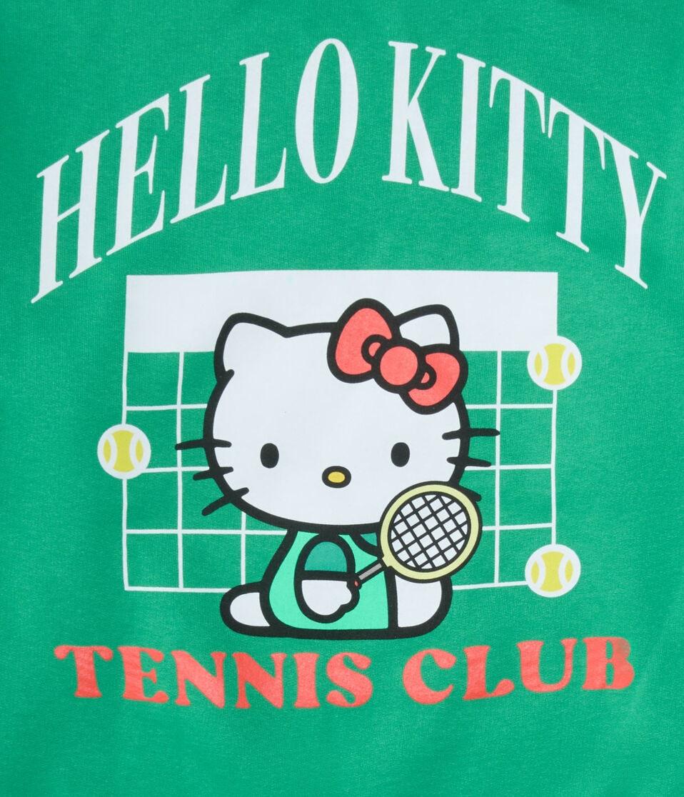 Aéropostale Hello Kitty Tennis Club Crew Sweatshirt Green
