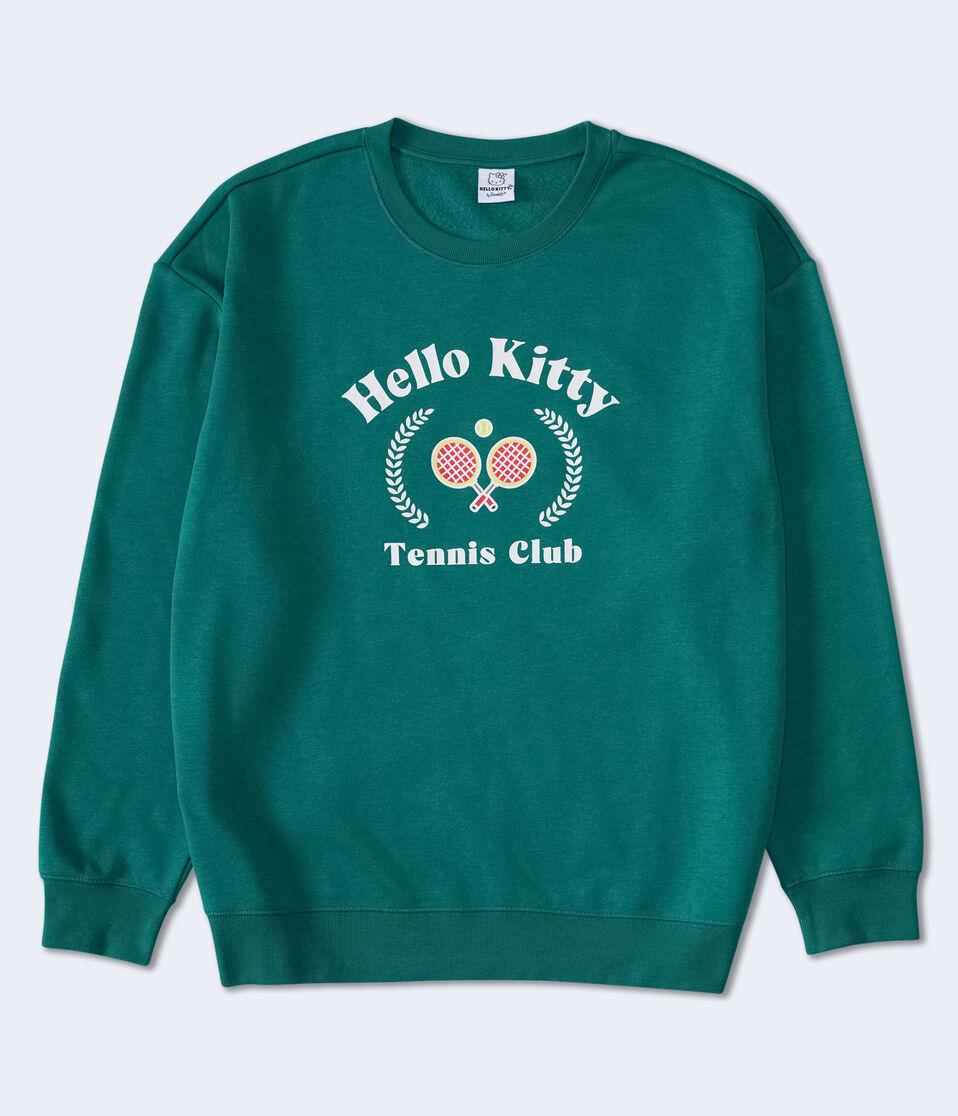 Aéropostale Hello Kitty Tennis Club Crew Sweatshirt Green