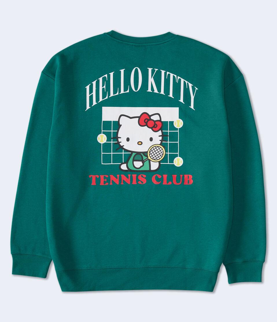 aéropostale Hello Kitty Tennis Club Crew Sweatshirt green