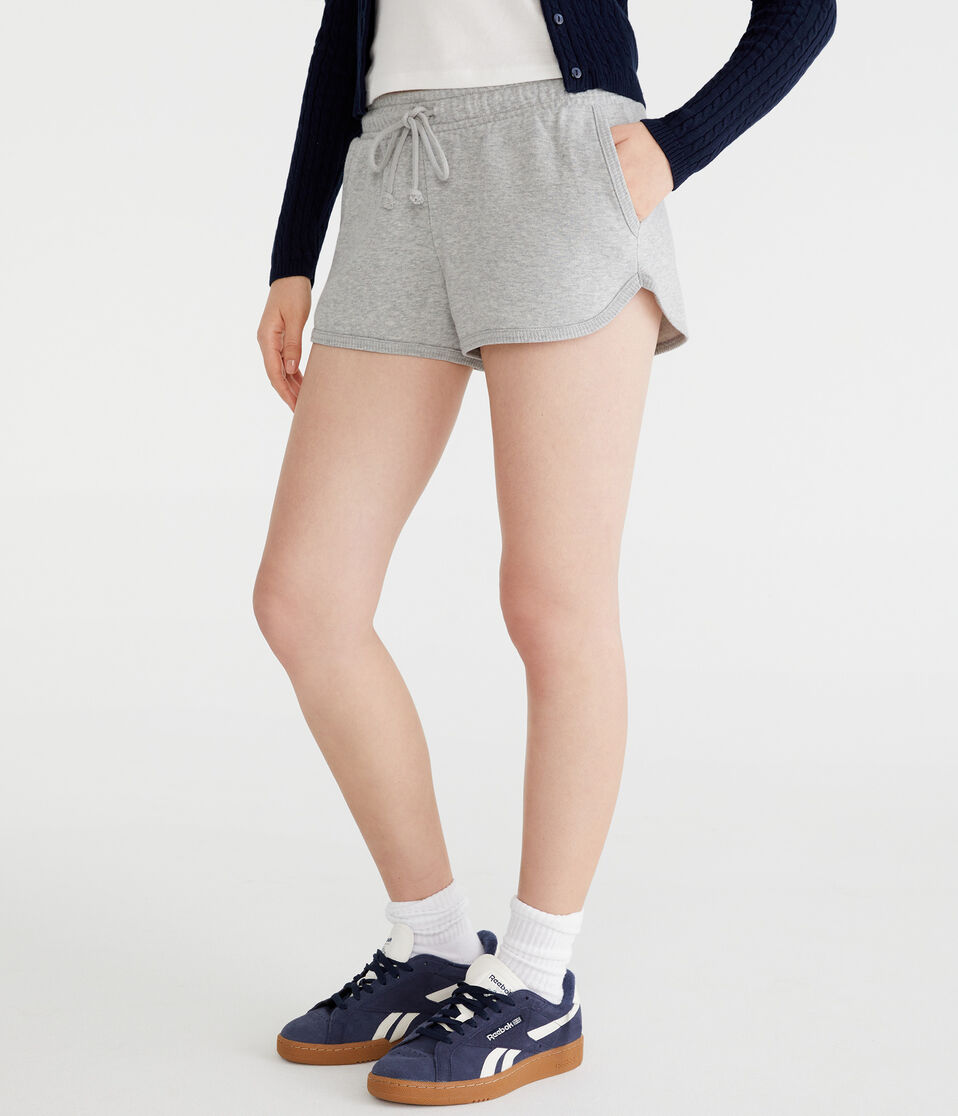 aéropostale High-Rise Dolphin Shorts light heather grey