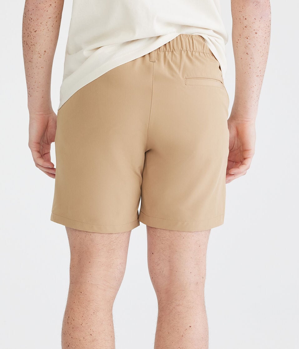 Aéropostale Hybrid Flat-Front Shorts 7" Toasted Almond