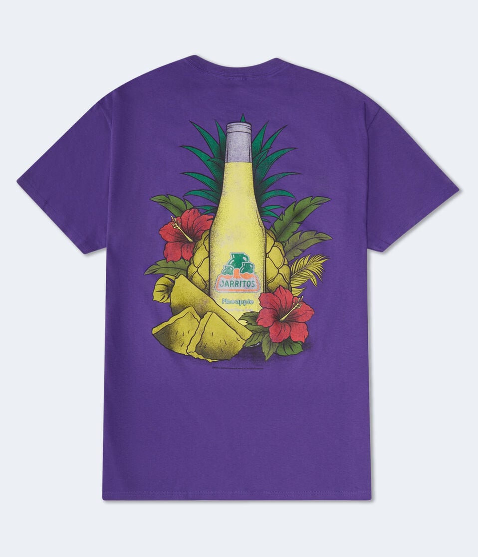 aéropostale Jarritos Pineapple Relaxed Graphic Tee purple