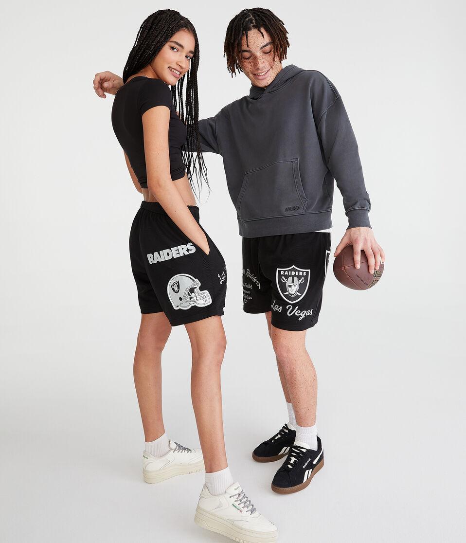Aéropostale Las Vegas Raiders Mesh Shorts 6" Black Fox