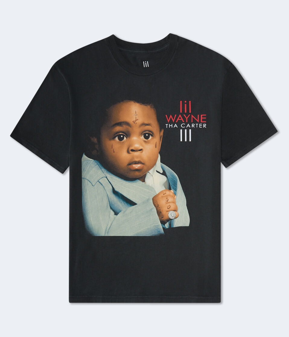 aéropostale Lil Wayne Tha Carter III Relaxed Graphic Tee black