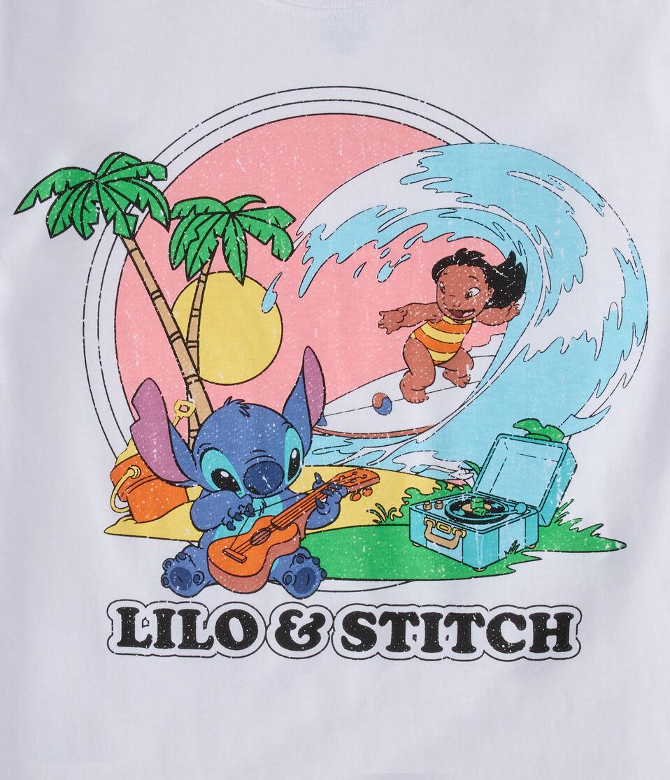 Aéropostale Lilo & Stitch Oversized Graphic Tee Cream