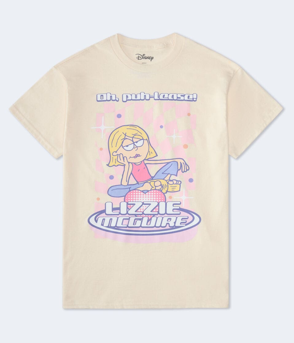 aéropostale Lizzie McGuire Oversized Graphic Tee white