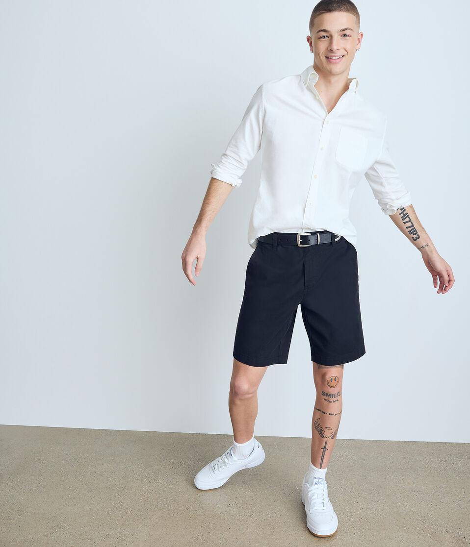 Aéropostale Long Sleeve Oxford Uniform Shirt Bleach