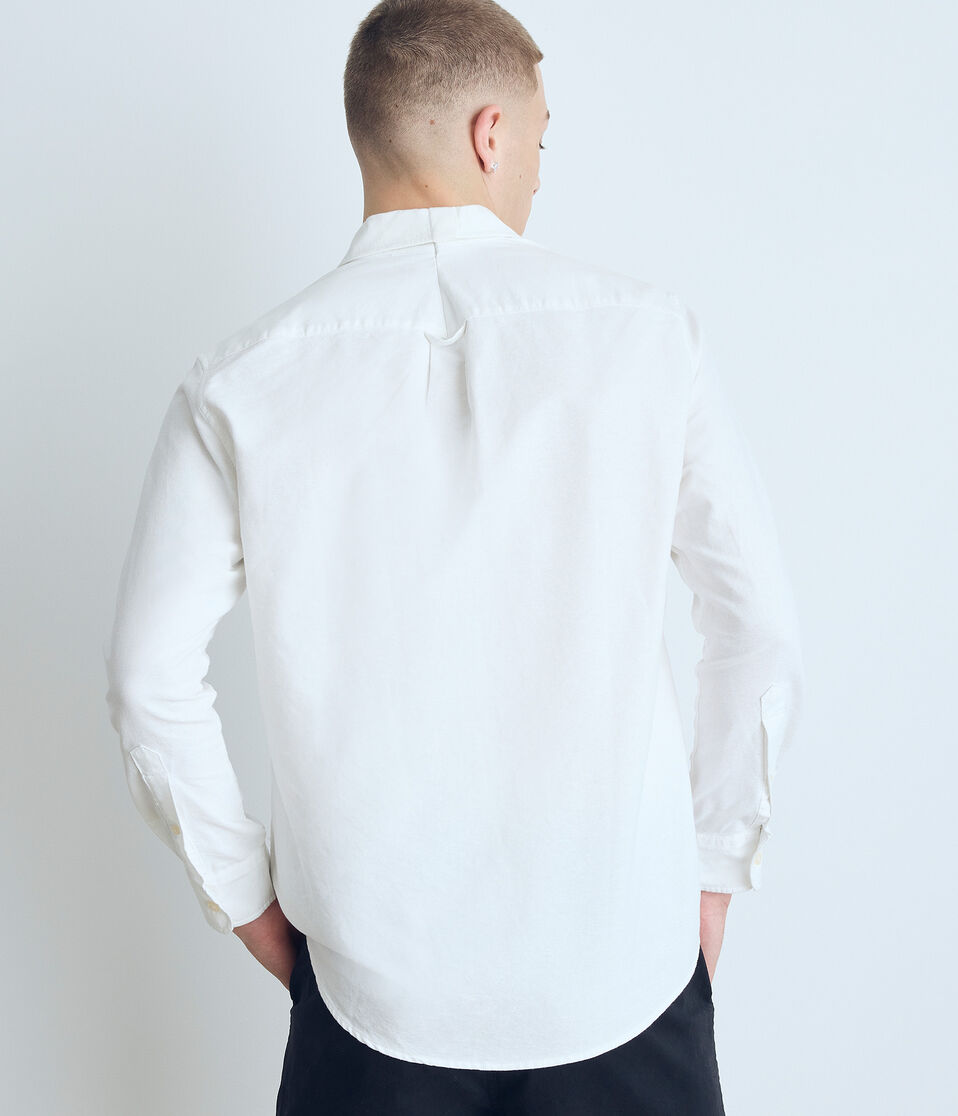 Aéropostale Long Sleeve Oxford Uniform Shirt Bleach