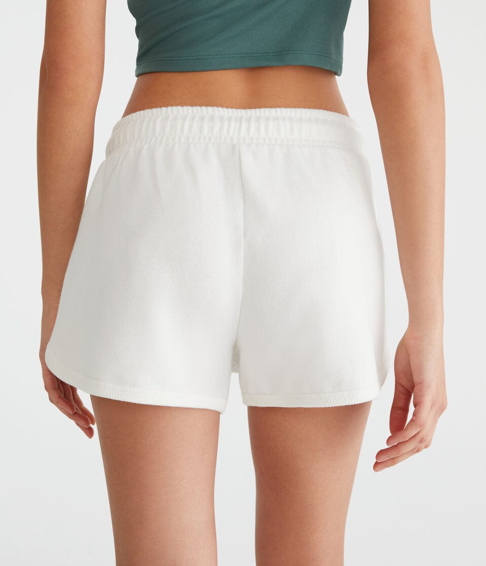 Aéropostale Los Angeles High-Rise Dolphin Shorts Cream