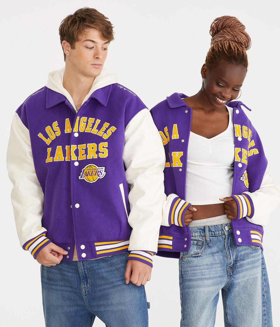 Aéropostale Los Angeles Lakers Bomber Jacket Purple