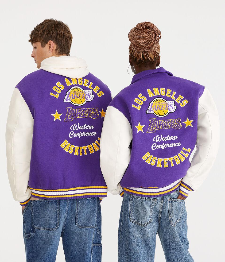 Aéropostale Los Angeles Lakers Bomber Jacket Purple