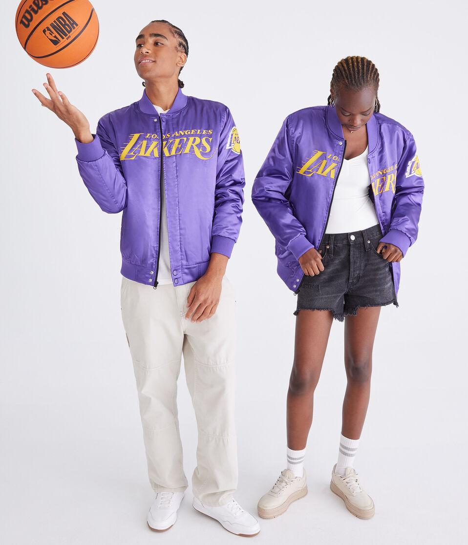 Aéropostale Los Angeles Lakers Bomber Jacket Purple