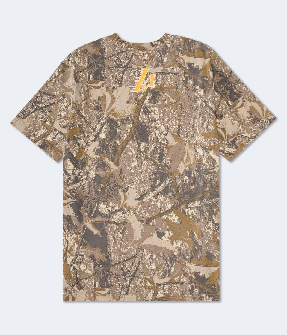 Aéropostale Los Angeles Lakers Camo Relaxed Graphic Tee Garland