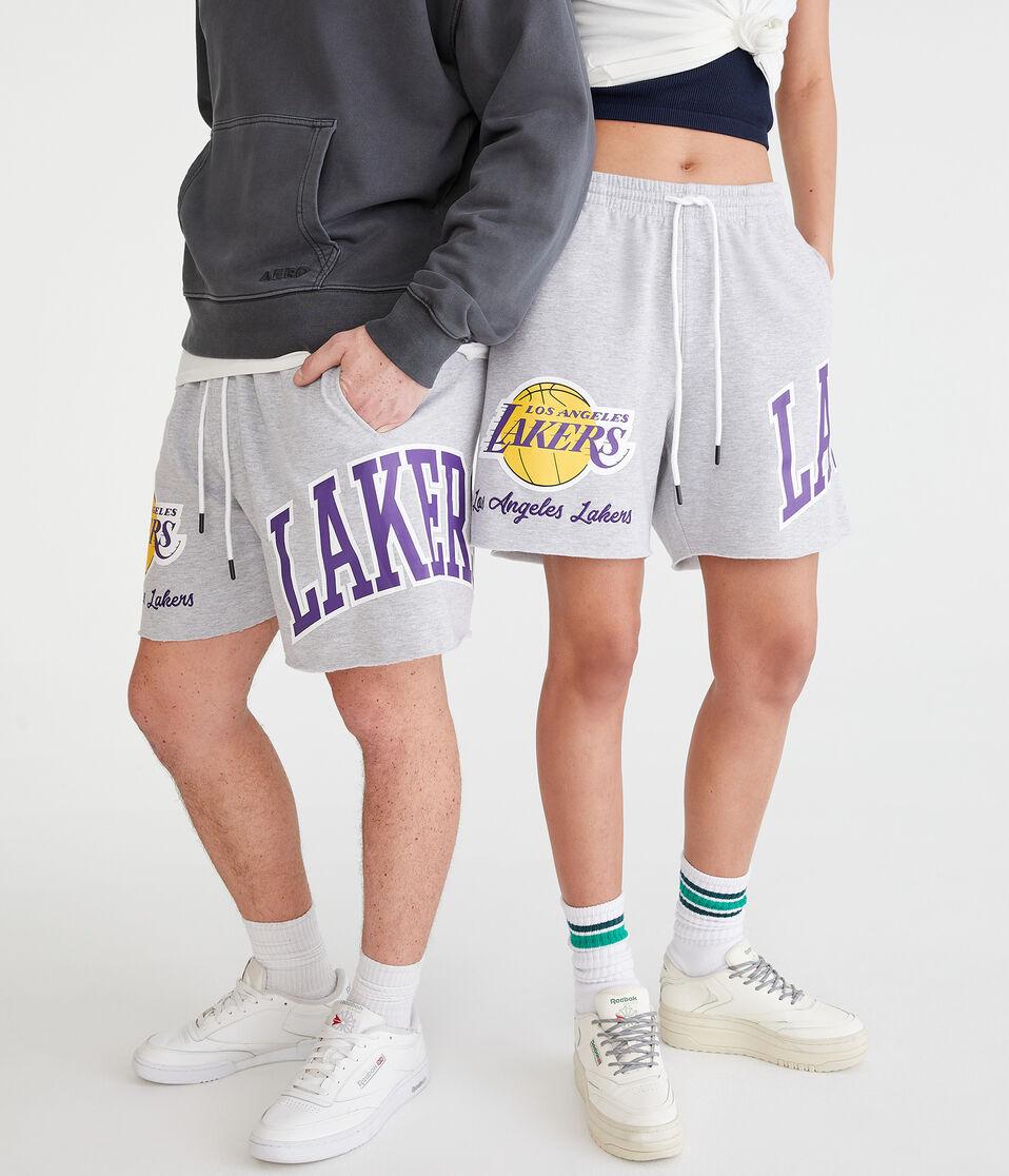 Aéropostale Los Angeles Lakers Fleece Shorts 6" Light Heather Grey