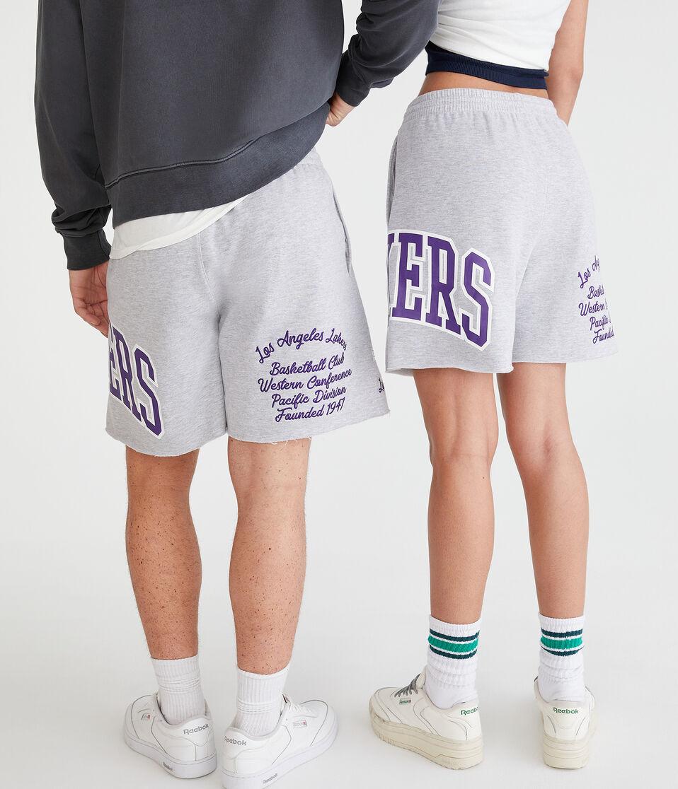Aéropostale Los Angeles Lakers Fleece Shorts 6" Light Heather Grey