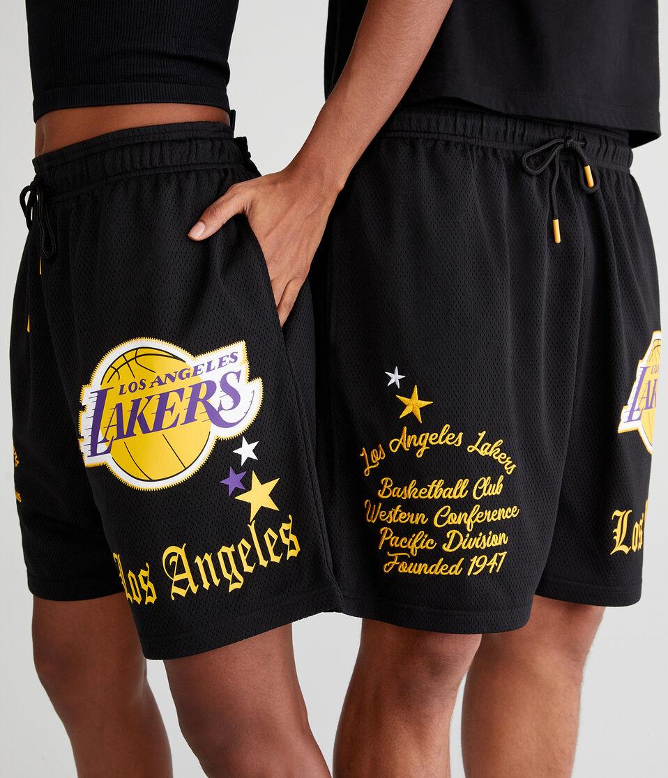 Aéropostale Los Angeles Lakers Mesh Shorts 6" Black Fox