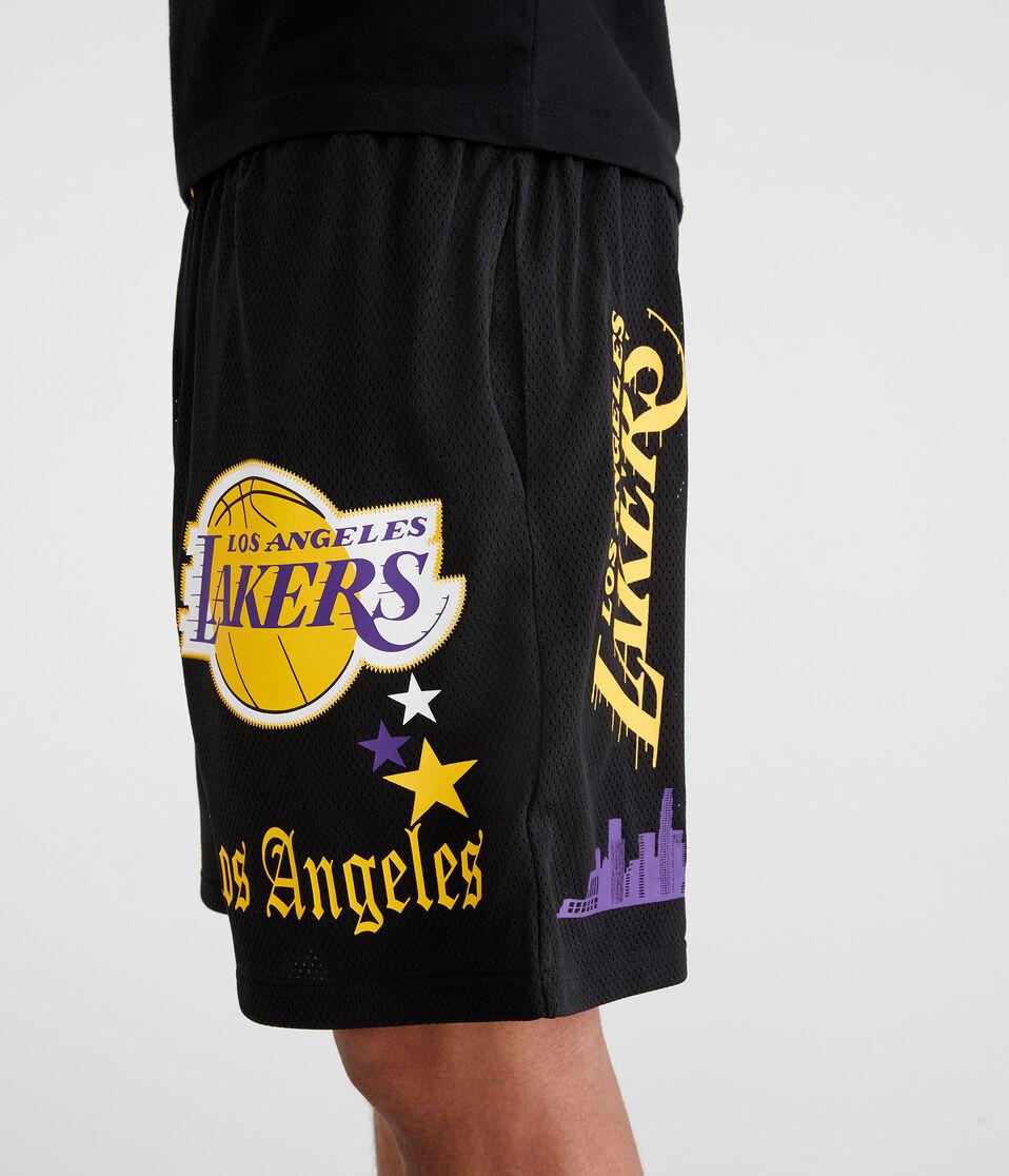 Aéropostale Los Angeles Lakers Mesh Shorts 6" Black Fox