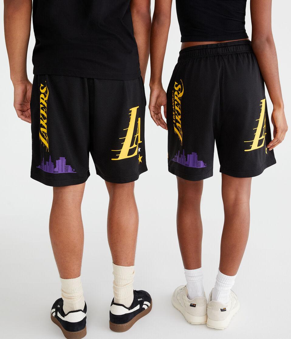 Aéropostale Los Angeles Lakers Mesh Shorts 6" Black Fox