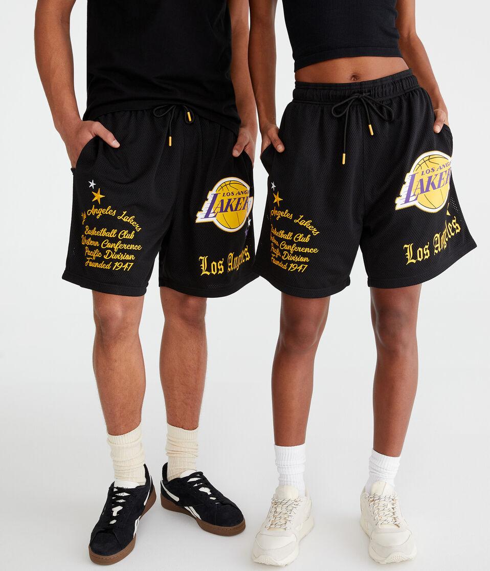 aéropostale Los Angeles Lakers Mesh Shorts 6" black fox
