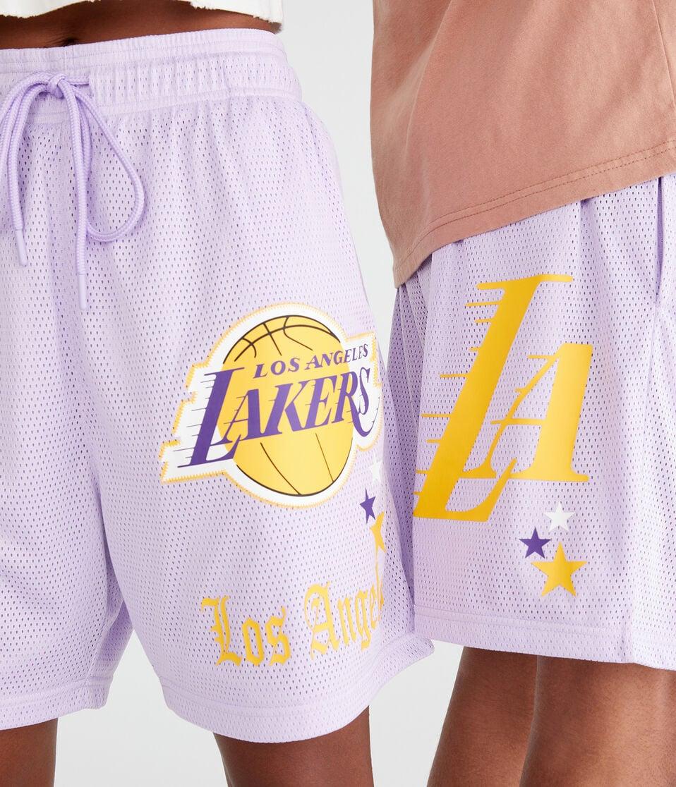 Aéropostale Los Angeles Lakers Mesh Shorts 6" Purple