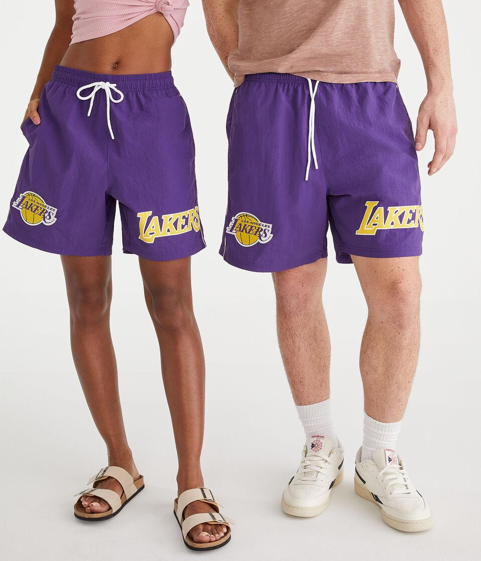 aéropostale Los Angeles Lakers Nylon Shorts 6.5" purple