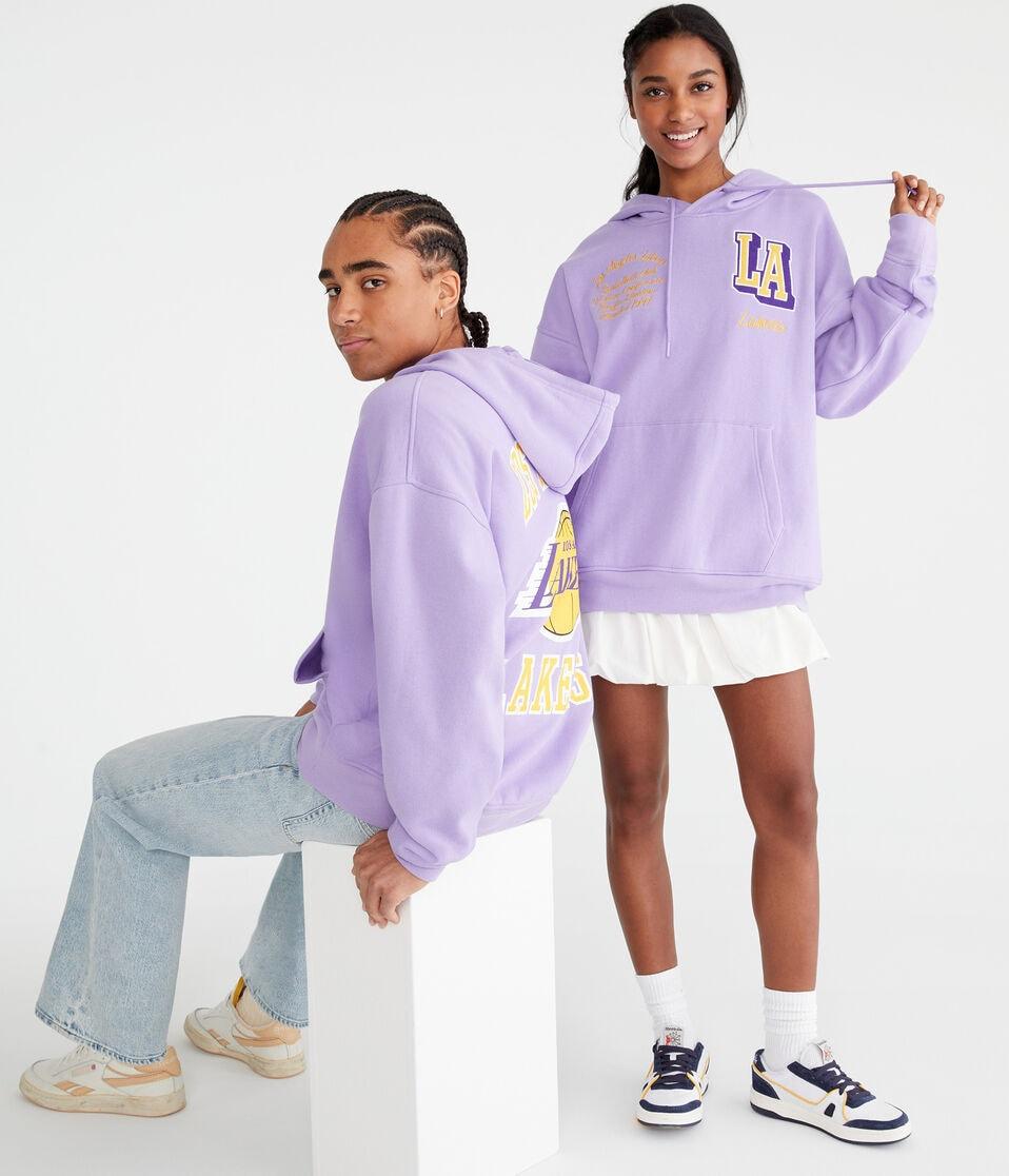 Aéropostale Los Angeles Lakers Pullover Hoodie Purple