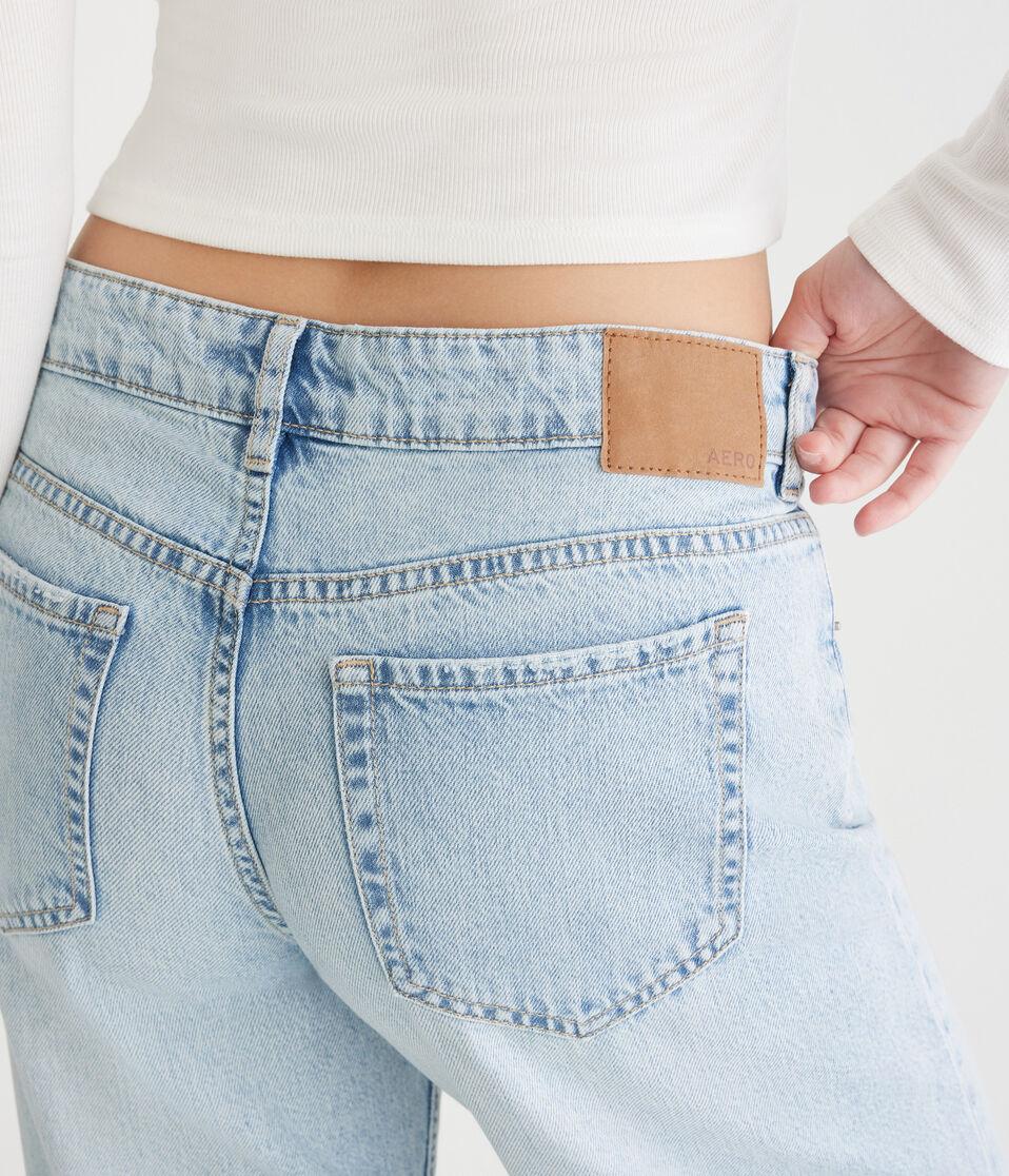 Aéropostale Low-Rise Baggy Wide Leg Lightweight Luxe Jean Light Wash