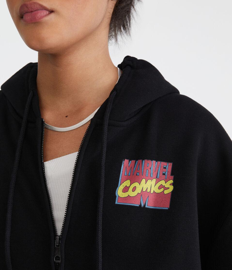 Aéropostale Marvel | Aero Marvel Comics Full-Zip Hoodie Black Fox