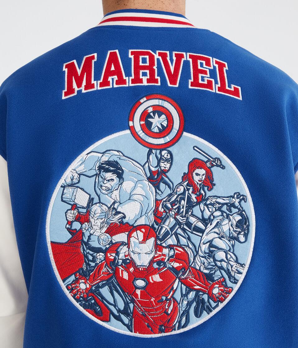 Aéropostale Marvel | Aero The Avengers Varsity Bomber Jacket Blue