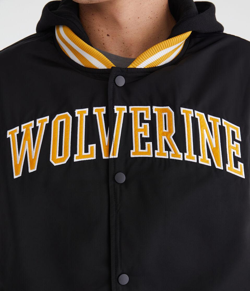 Aéropostale Marvel | Aero Wolverine Hooded Bomber Jacket Black