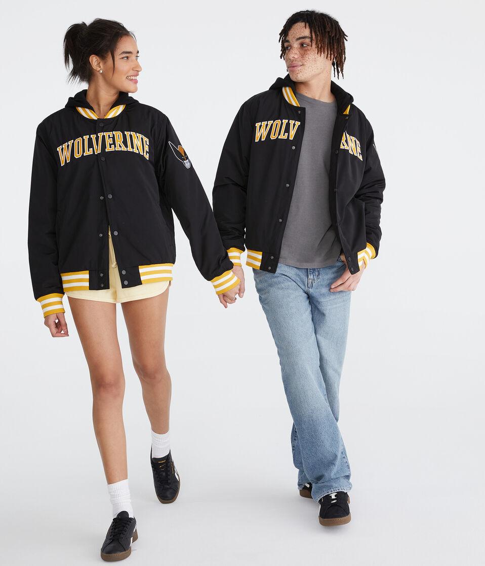 Aéropostale Marvel | Aero Wolverine Hooded Bomber Jacket Black